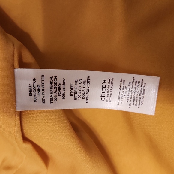 Chico's gold color jacket - Picture 9 of 9